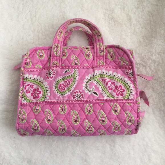 Vera Bradley Handbags - Vera Bradley Pink Green Paisley Travel Bag